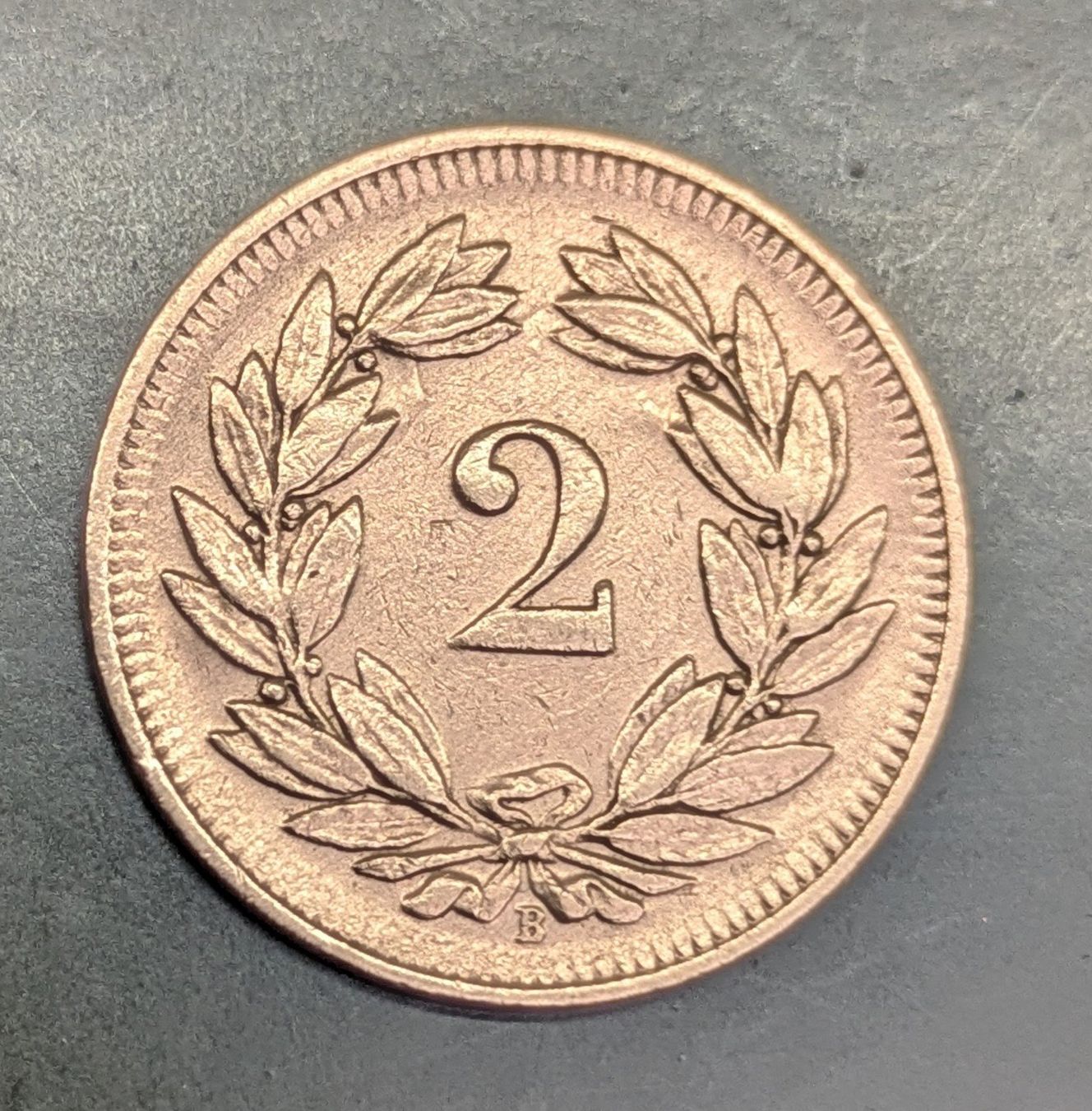 Alle Münzen: 2 Rappen 1908 Bronze – Gebraucht aus Zetzwil von Spitz70 1