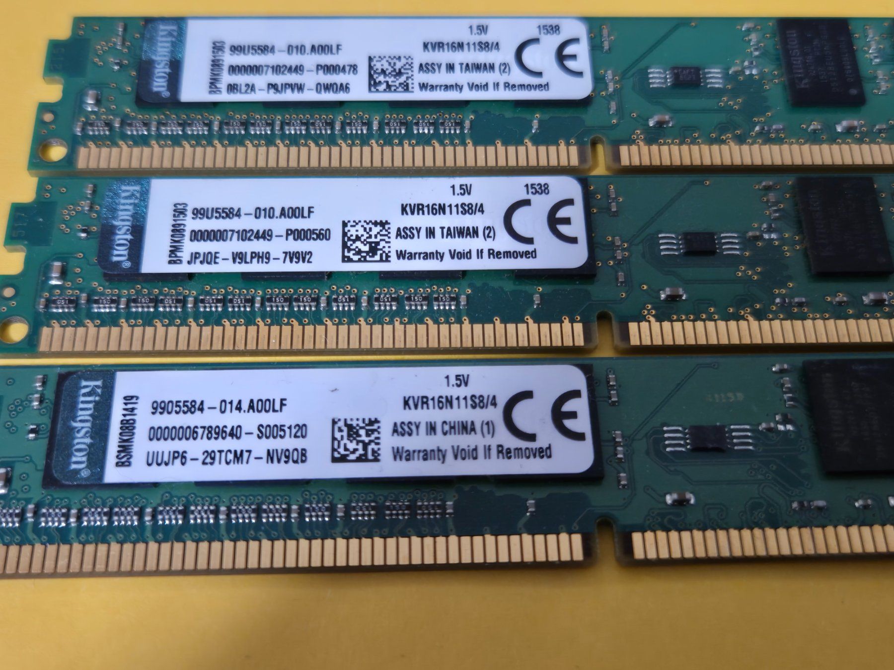 Kingston Memory / RAM: Kingston  3x4GB  KVR16N11S8/4 – Gebraucht aus Roggwil BE von GLDANI 2