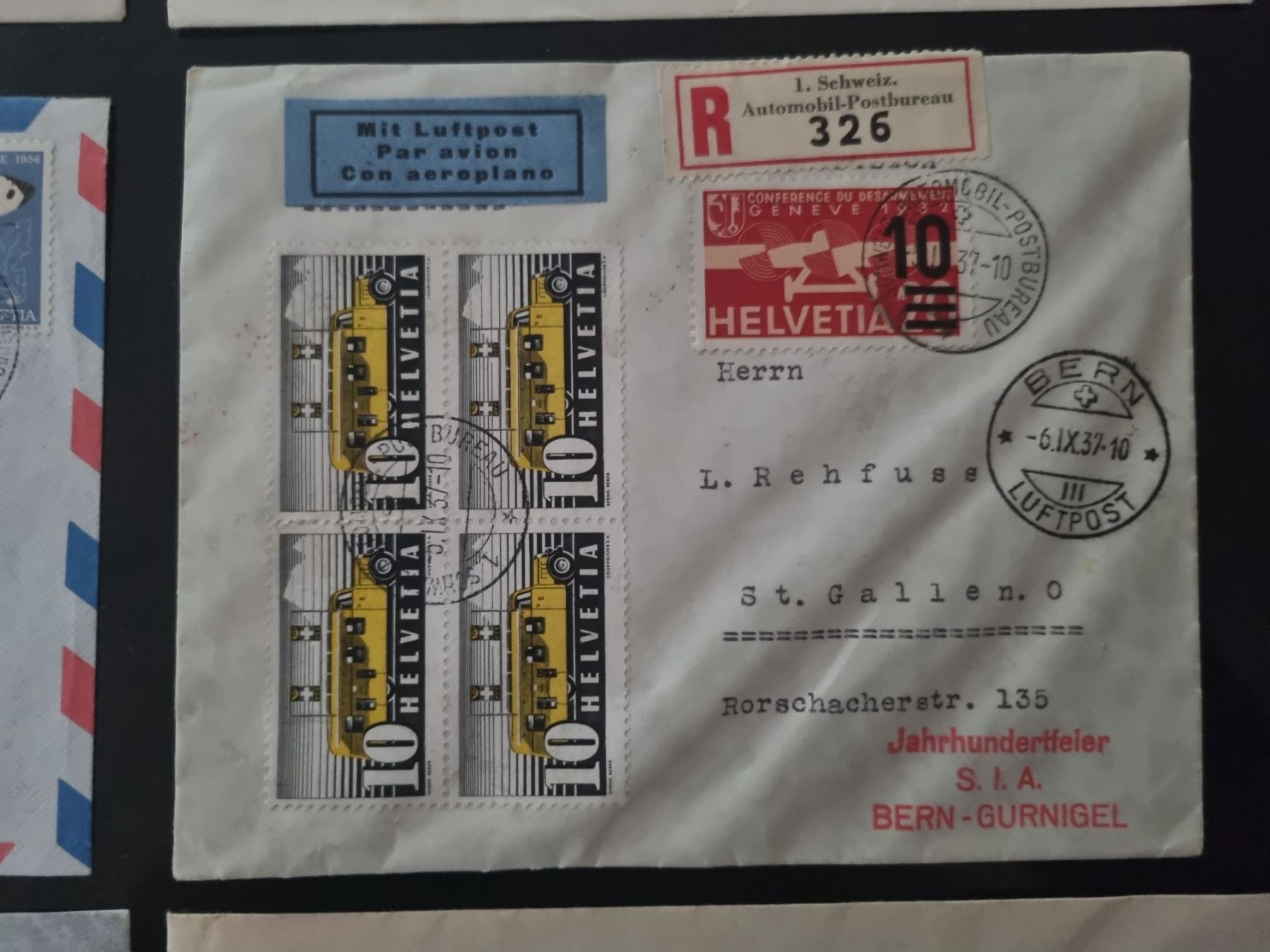 Tutti i francobolli: Lot mit 6 CH Flugpost Briefe – Usato da Gümligen venduto da Geniusbuy 4