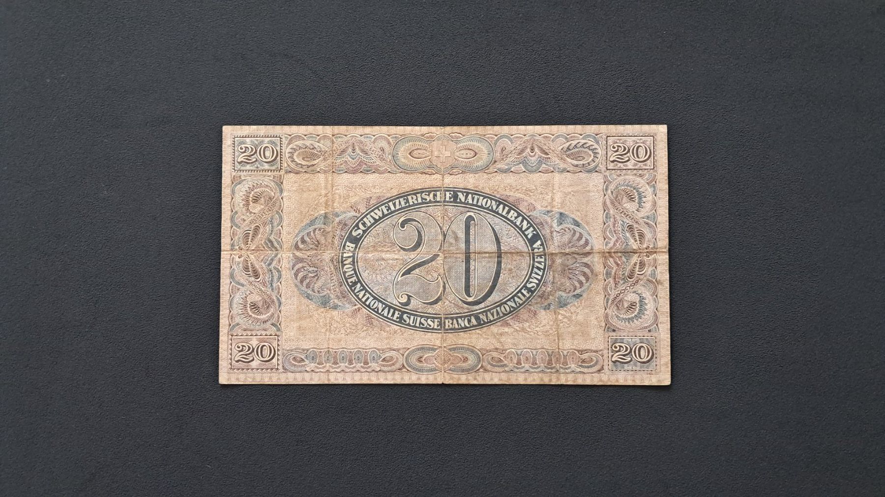 Banconote: Schweiz 20 Franken 1927 – Nuovo e nell'imballaggio originale da Lufingen venduto da E-Auktion 1