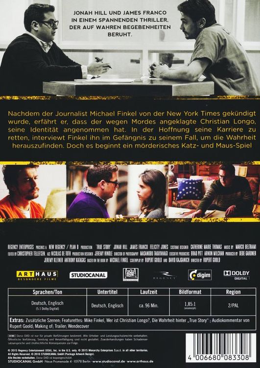 True Story Spiel um Macht, vergriffene ArthausDVD (wahr) Kaufen