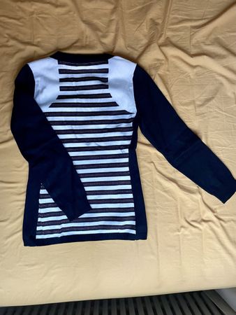Karen Millen Pullover, Rücken Muster toll, S, schwarz/weiss