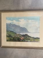 Aquarell Chatelard Montreux, Pérrusset, 1961