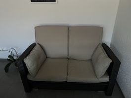 Rattan Möbel Sofa und Liege 150x200 cm