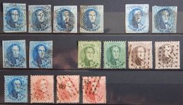 Belgien ex. Kat. 3-13 gest. 1850/63 Kat. 270 Euro