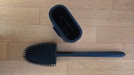Toilettenbürste aus Silikon mit Halter