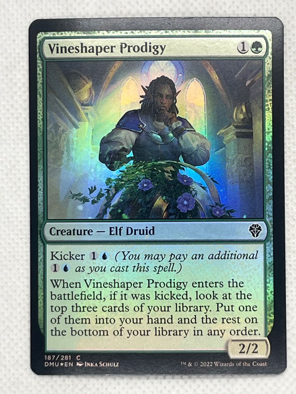 Magic The Gathering Carte collezionabili: Magic Vineshaper Prodigy Foil DMU 187/281 – Usato da Hinterkappelen venduto da Kim1992