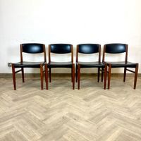 4 x teak Esszimmerstühle by Grete Jalk