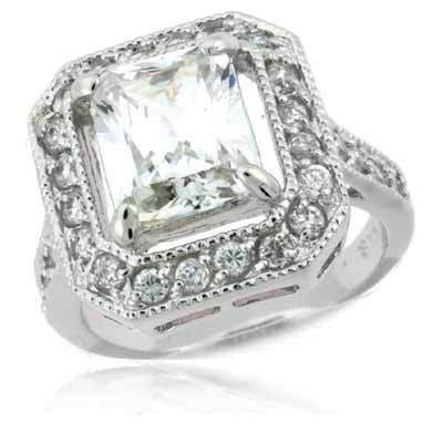 Anelli: Wunderschöner Ring aus 925 Sterling Silber, Grösse 58. – Nuovo e nell'imballaggio originale da Zürich venduto da schmuckeis 1