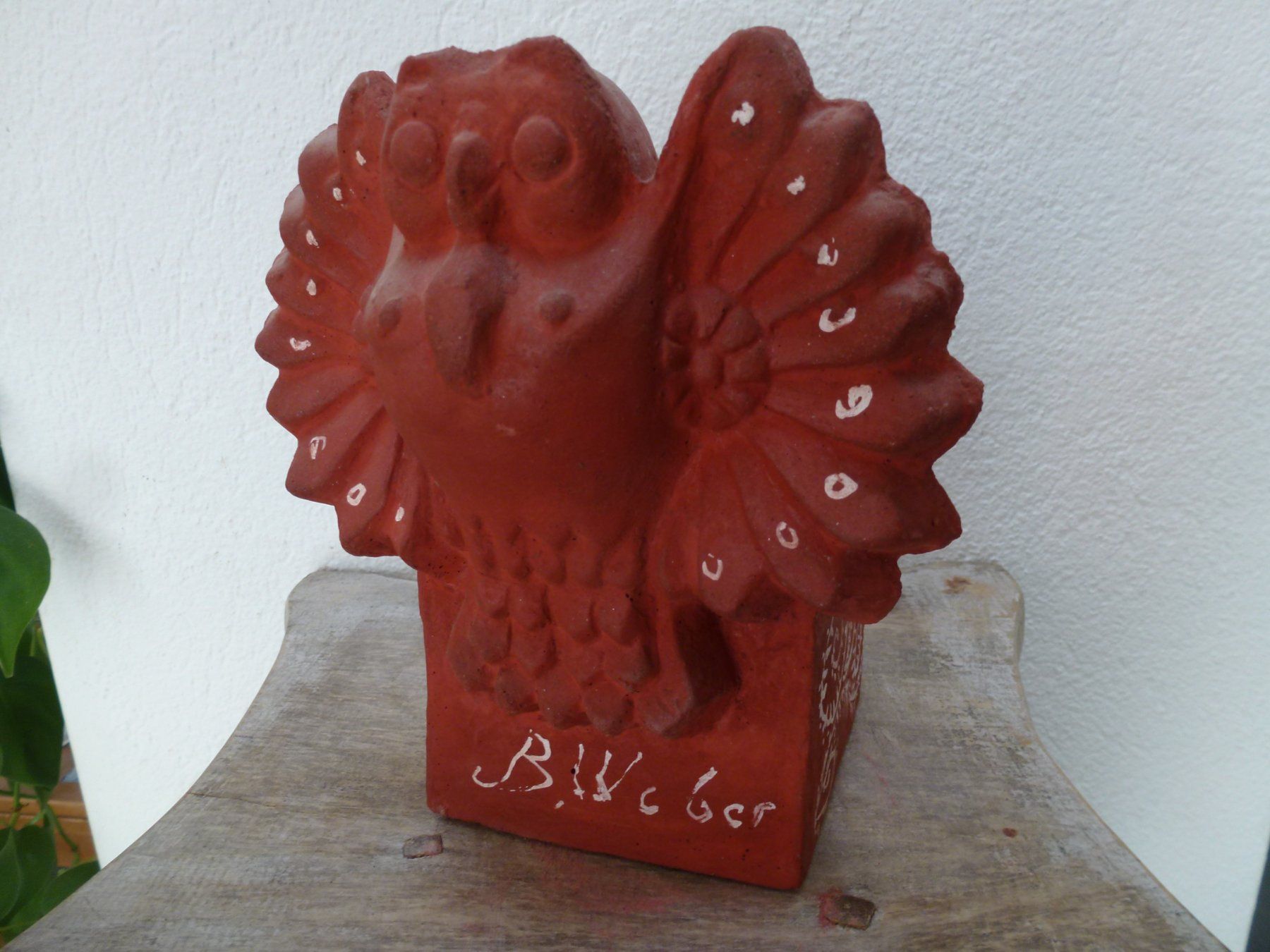 Skulpturen & Statuen: ROTE EULE / BRUNO WEBER 1931-2011 – Gebraucht aus Esslingen von eintagammeer 7