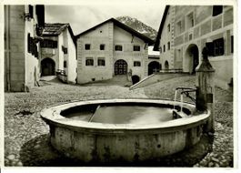 Guarda mit Dorfbrunnen  1958