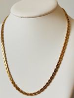 Superbe collier en plaque or style vintage
