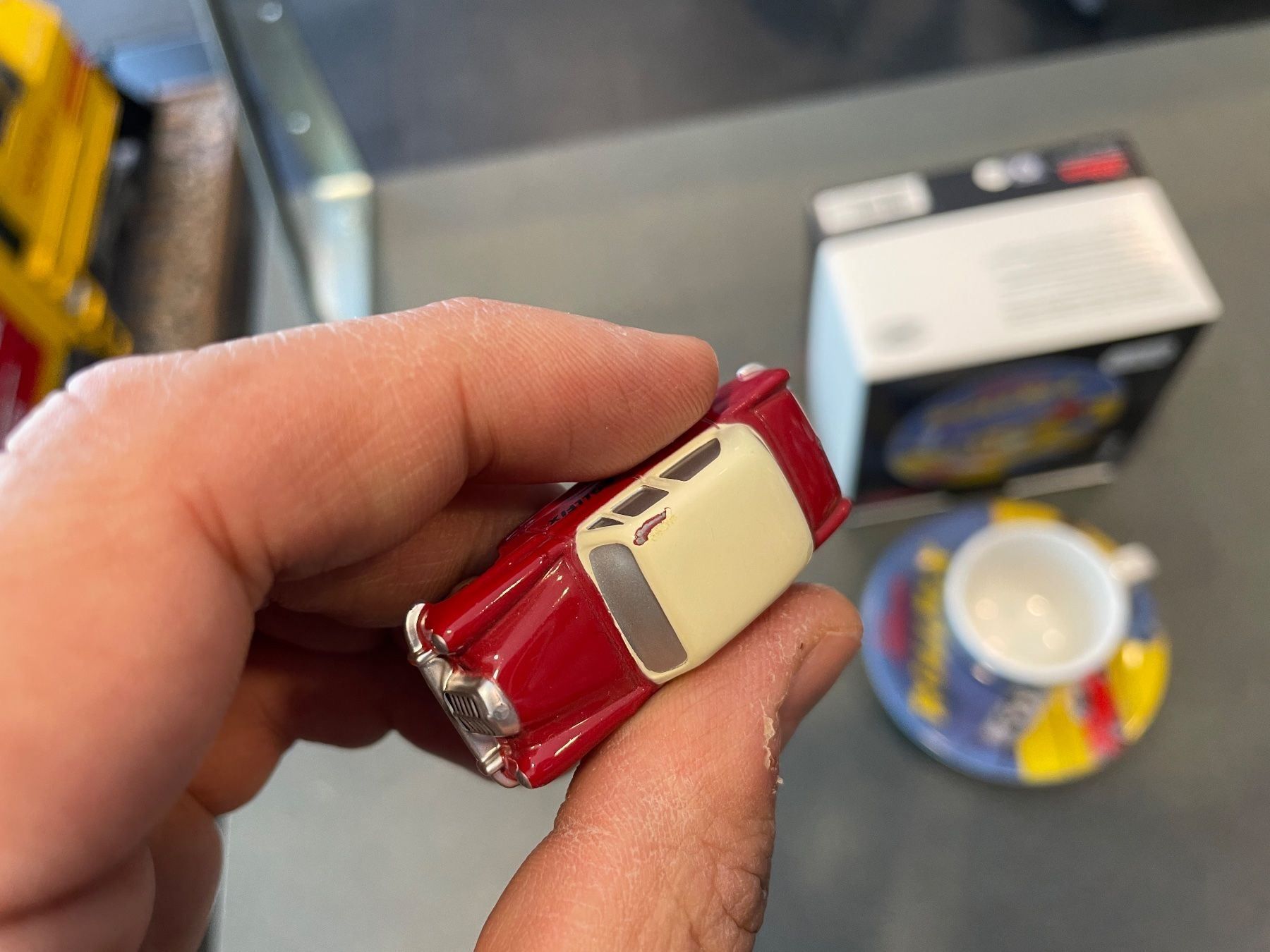 Schuco Modellini d'auto: Schuco Piccolo limited Espressotasse – Difettoso da Chiasso venduto da Carrara-Modellismo 1