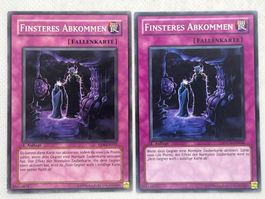 Yu-Gi-Oh! 2x Finsteres Abkommen, selten, Top Zustand!