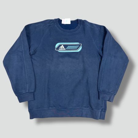 Adidas 00s streetwear blue sweatshirt retro vintage pullover
