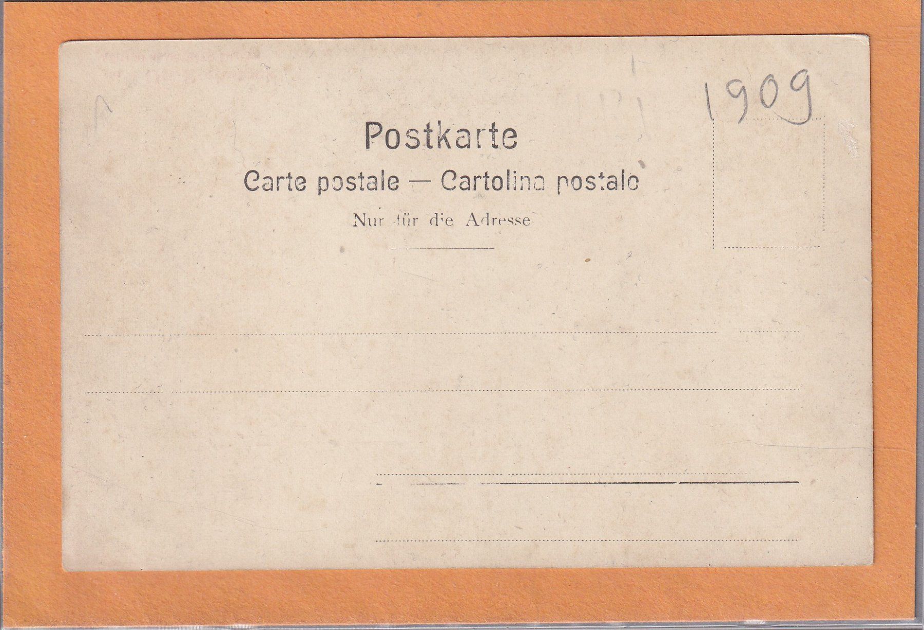 Cartoline postali: Uri - Rothstock - 1909 – Usato da Orvin venduto da Pyaeschli 1