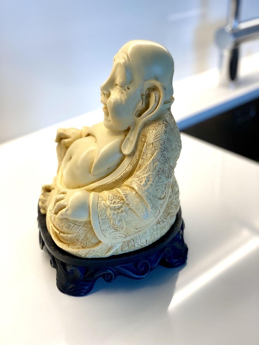 Sculture & Statue: Hotei Lachender Buddha Figur – Usato da Basel venduto da phidelitas 2