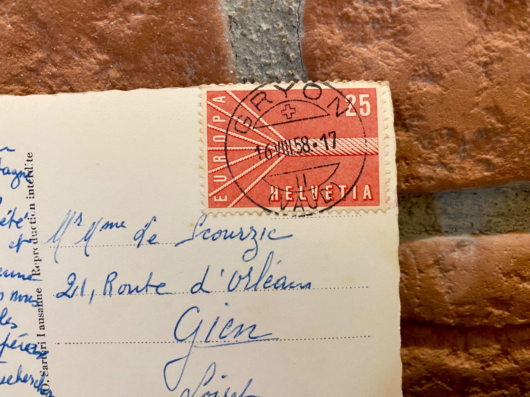 Cartoline postali: 1958 - GRYON - Dorfpartie – Usato da Root venduto da ENGLAND-TREASURES 3