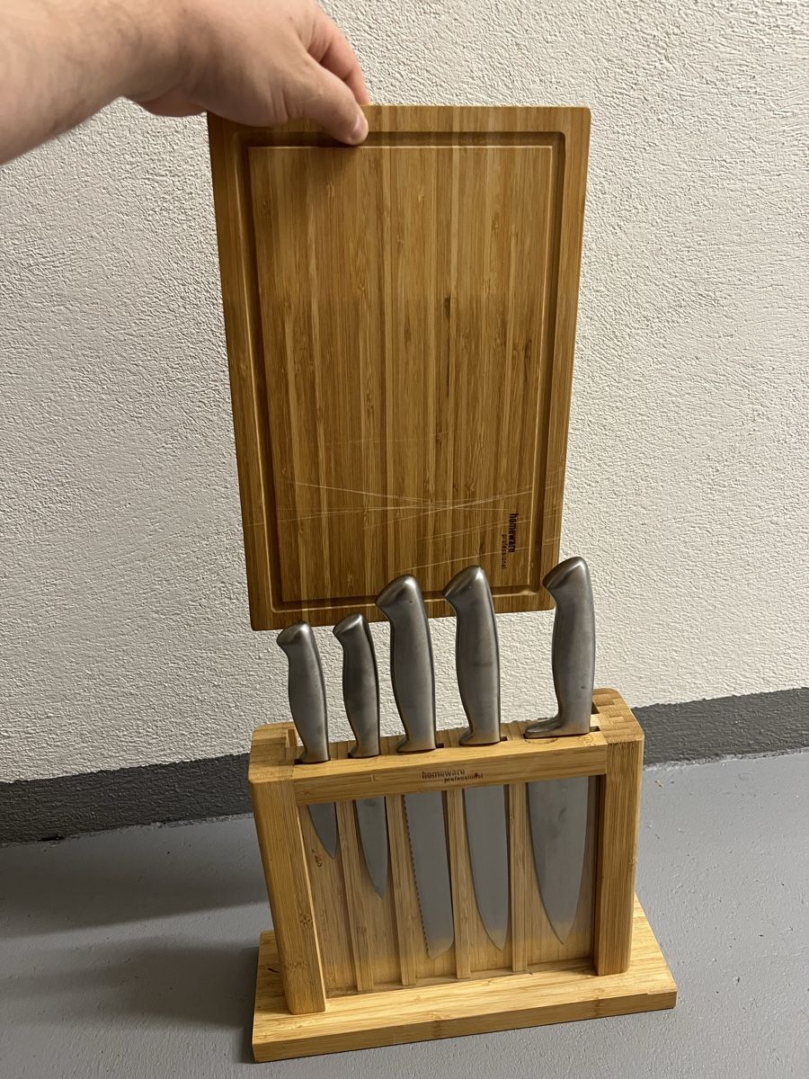 Coltelli: Messerset / Messerblock / Schneidbrett – Usato da Schönenbuch venduto da retrohunter 1