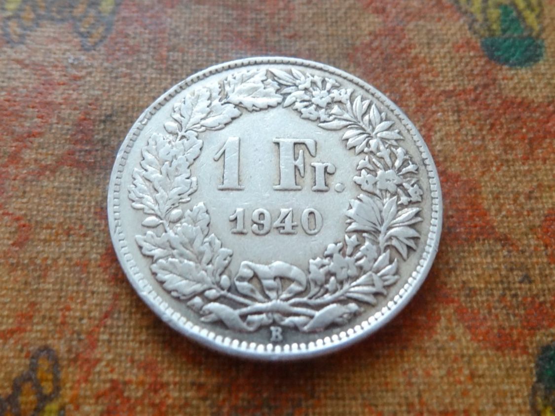 Alle Münzen: 1 Fr. 1940  (Y) – Gebraucht aus Romanel-sur-Lausanne von Swift13