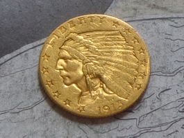 USA 2 1/2 Dollars 1915 "Indian Head . Quarter Eagle"