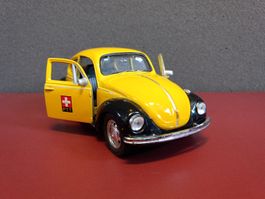 Welly VW Käfer PTT Modellauto - Schweizer Beetle Blechauto