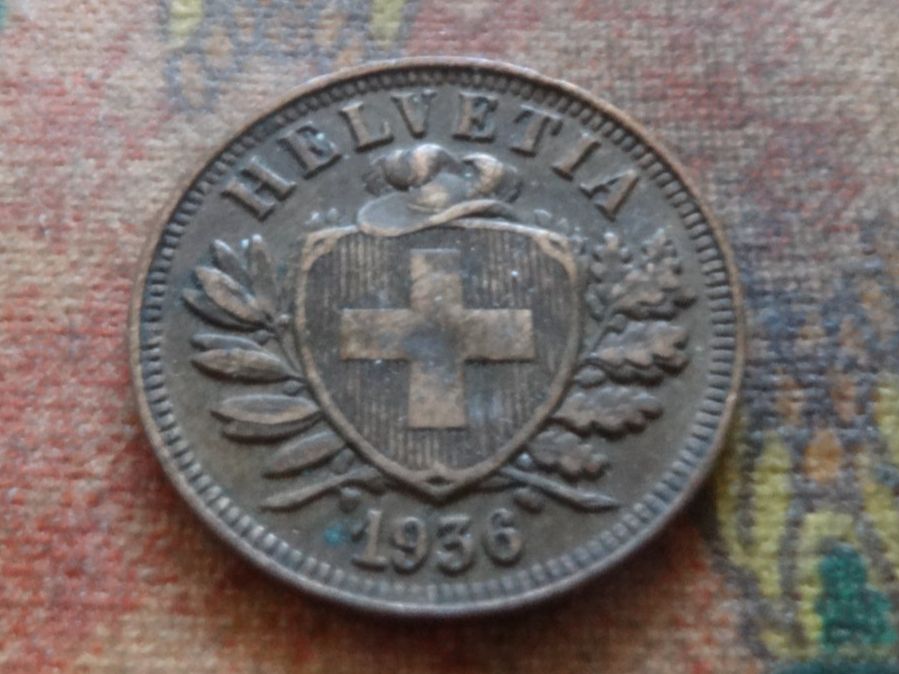 Tutti le monete: 2 Rp. 1936  (B) – Usato da Romanel-sur-Lausanne venduto da Swift13