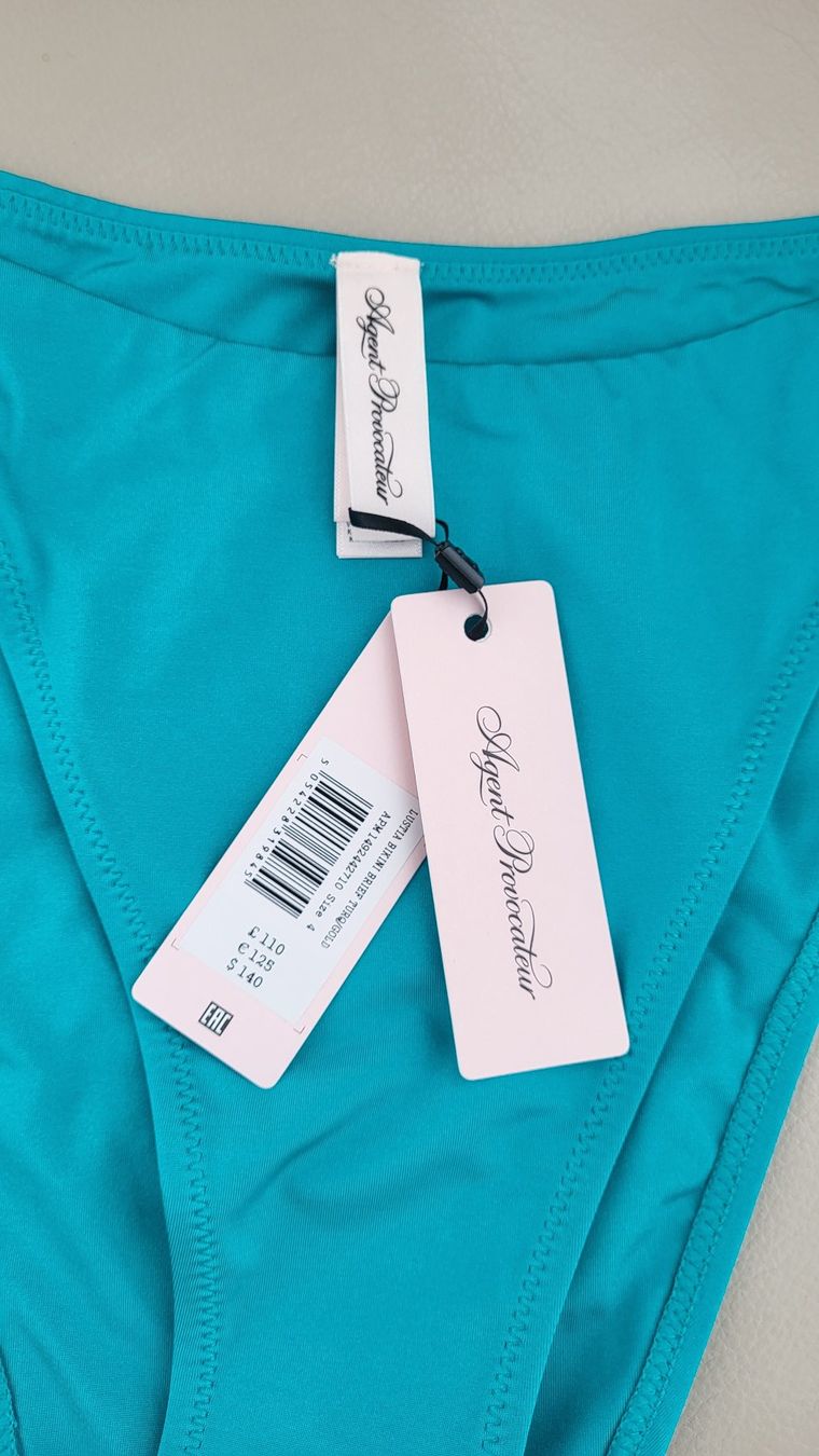 Agent Provocateur Badekleider & Bikinis: Agent Provocateur Bikini Unterteil türkis, Neu! Gr.4 – Neu und originalverpackt aus Burgdorf von glam4diva 1