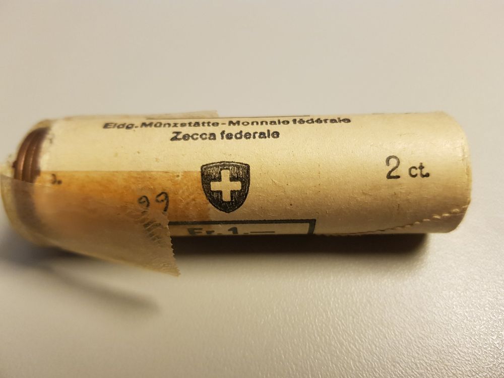 Rouleau de pièces de monnaies de 2 ct Kaufen auf Ricardo