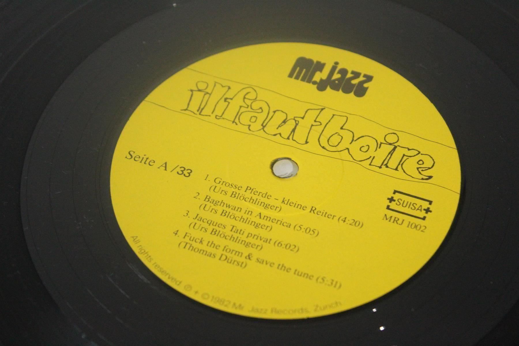 Schallplatten: URS BLÖCHLINGER/THOMAS DÜRST: Il Faut B. – Gebraucht aus Bern von vinyl-heaven