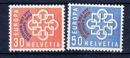 Schweiz 1959 EU-Cept SBK Nr. 349/50 **