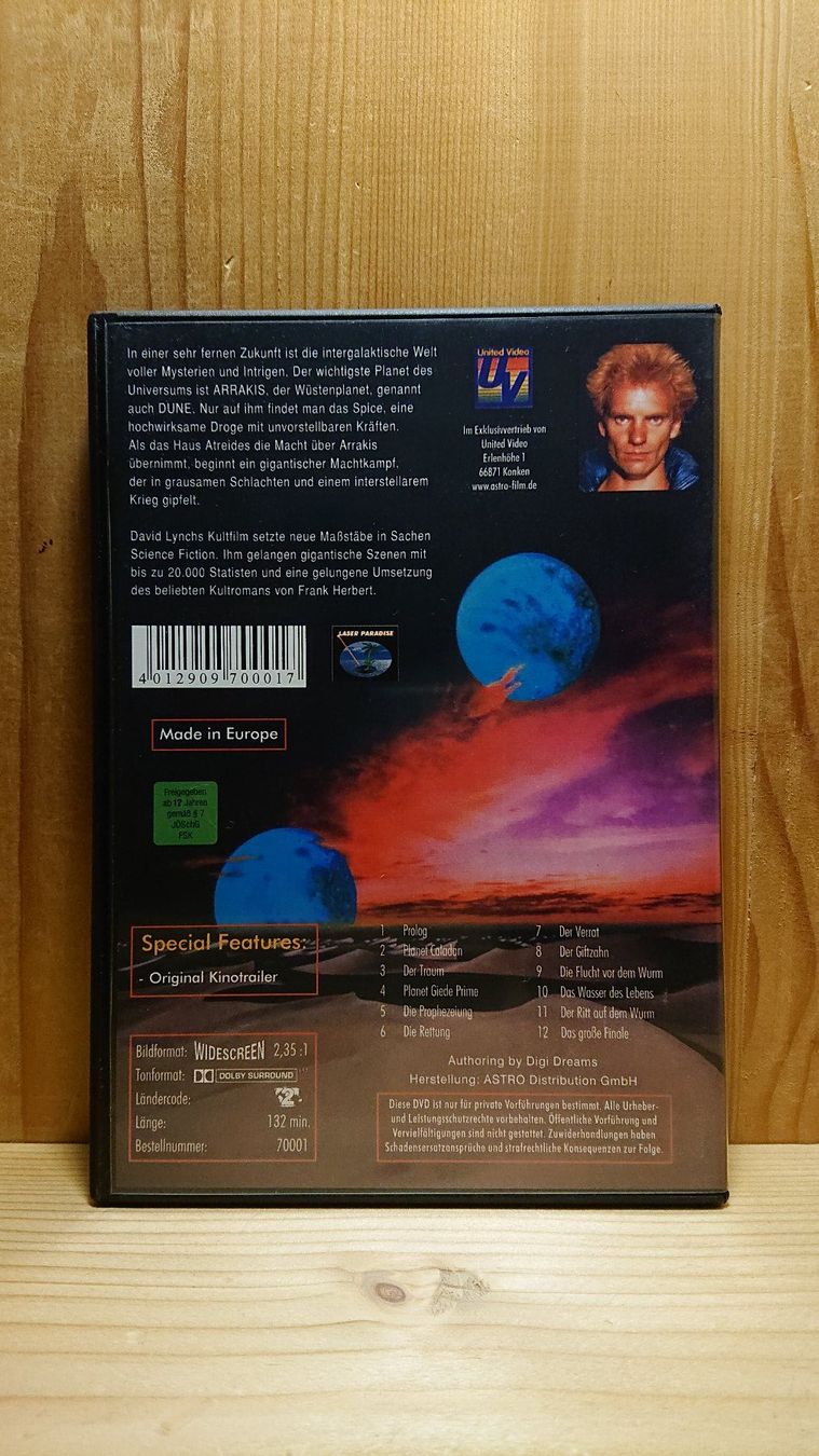 Tutti i DVDs: DUNE Der Wüstenplanet DVD 1997 – Usato da Wilderswil venduto da Exebub 1