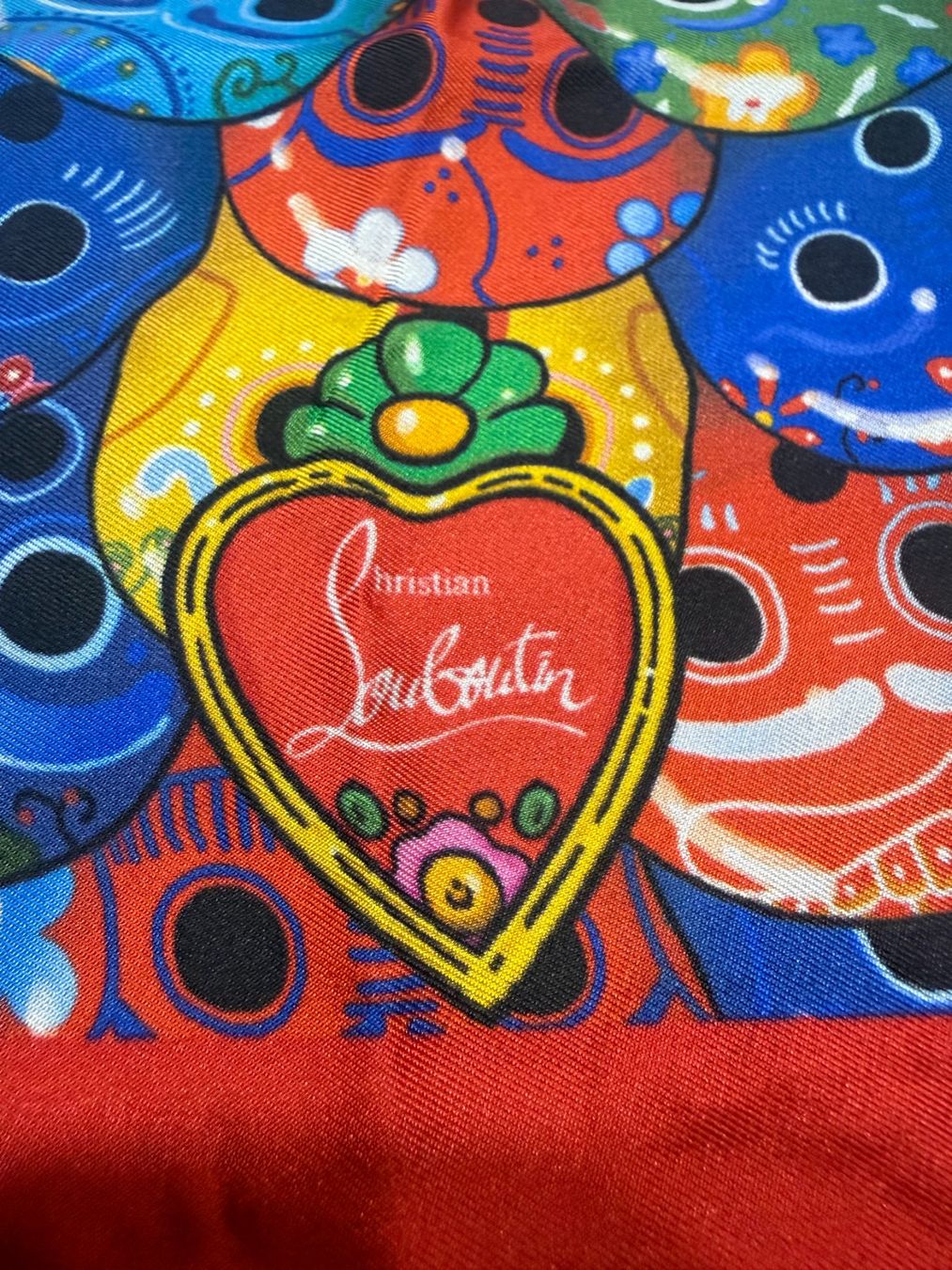 Sciarpe: Christian Louboutin original silk pocket square – Usato da Gland venduto da bfranck 3