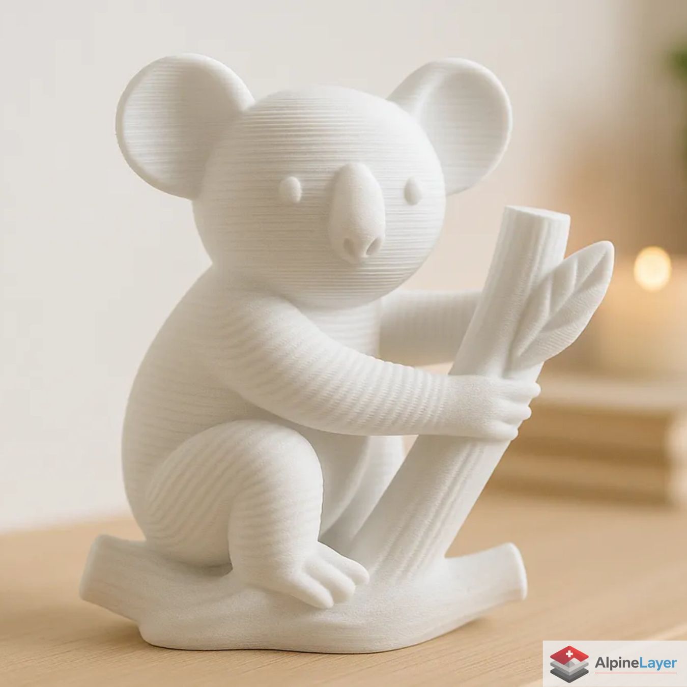 Figuren: Cute Koala Figurine on Tree Branch - 3D Printed – Neu (gemäss Beschreibung) aus Losone von AlpineLayer