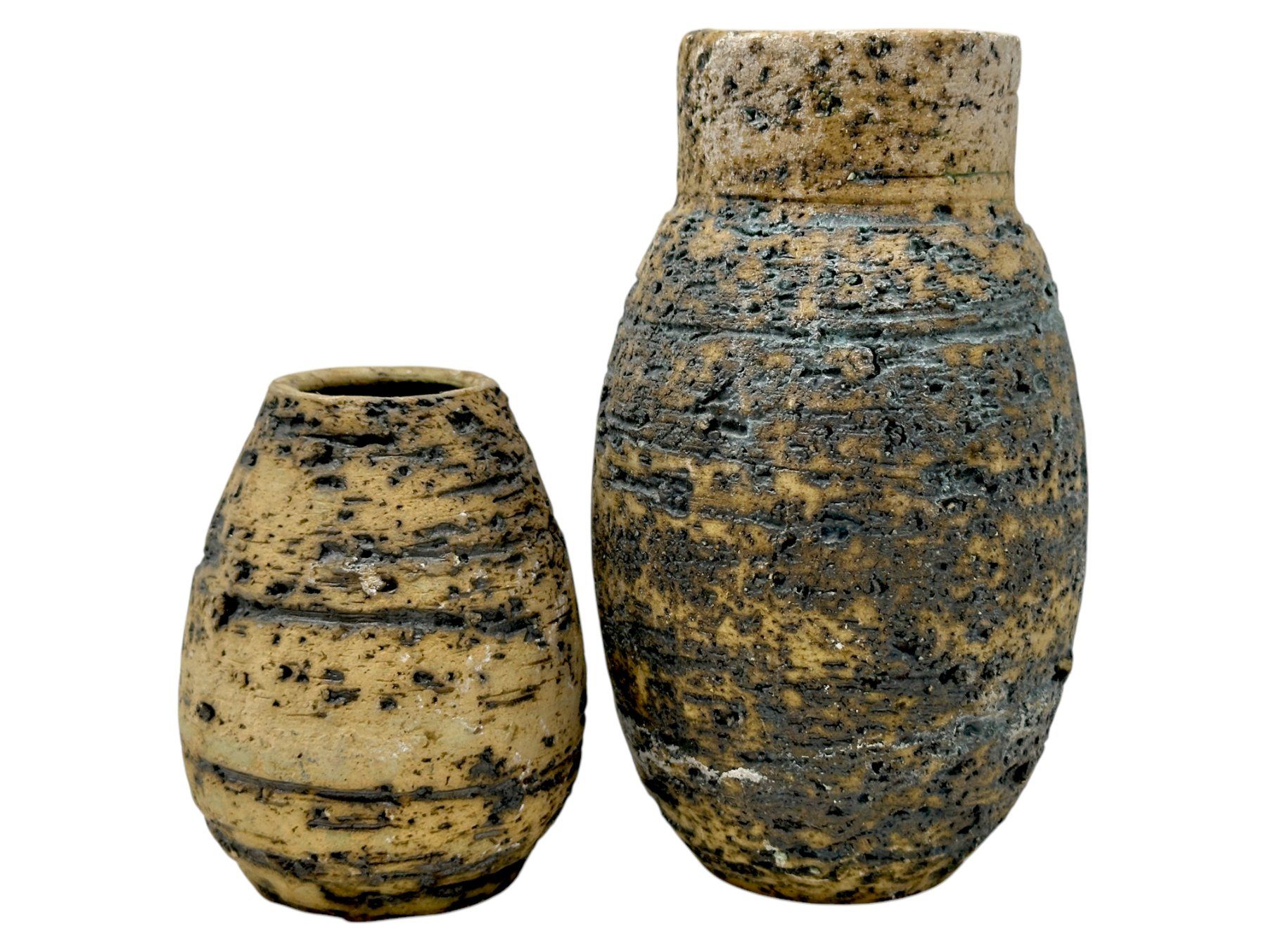Vasi & Recipienti: Paire de vases brutalistes LORÉ BEESEL en grés d'art – Usato da Morges venduto da vintix 1