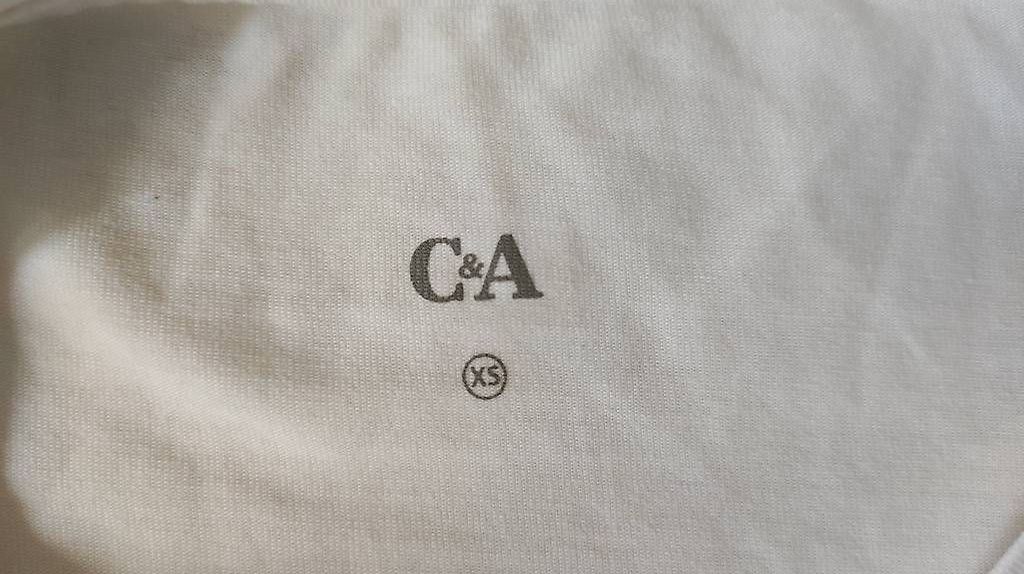 C&A T-shirt: C&A Langarmshirt Weiss Grösse XS – Usato da Sempach Station venduto da Szizi 3