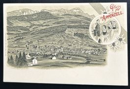 Gruss aus Appenzell Litho 