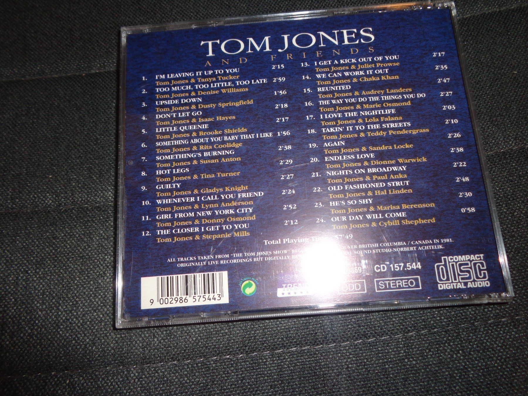 CD: Tom Jones and Friends CD – Usato da Olten venduto da Disc-Ausverkauf 1