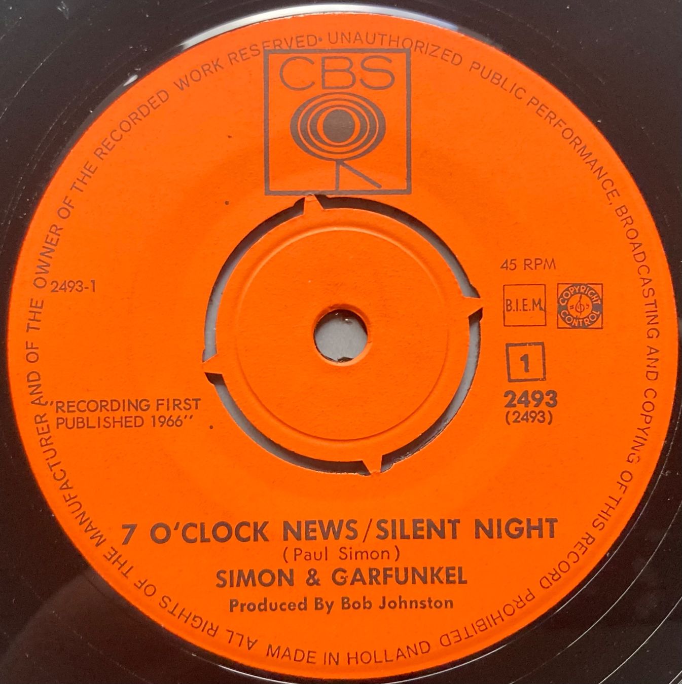 Schallplatten: SIMON & GARFUNKEL - SILENT NIGHT / SEVEN O' CLOCK NEWS – Gebraucht aus Poliez-Pittet von Newtown-Records 2