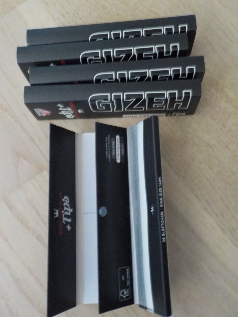 Tabacchi: Restposten, GIZEH Black King Size Slim + Tips (5 Stk.) – Nuovo e nell'imballaggio originale da Muri b. Bern venduto da Eventverkauf 1