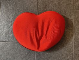 Rotes Herz-Kissen, 40cm, Valentinstag 💕