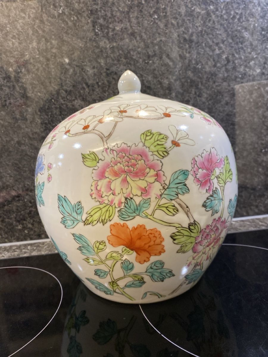 Vasi & Recipienti: Florale Porzellanvase mit Deckel – Nuovo (secondo la descrizione) da Zürich venduto da sheijla 5