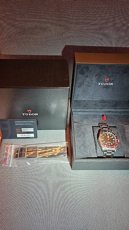 Orologi: Tudor Black Bay GMT, Pepsi, full Set – Usato da Riehen venduto da nitrammangold 1