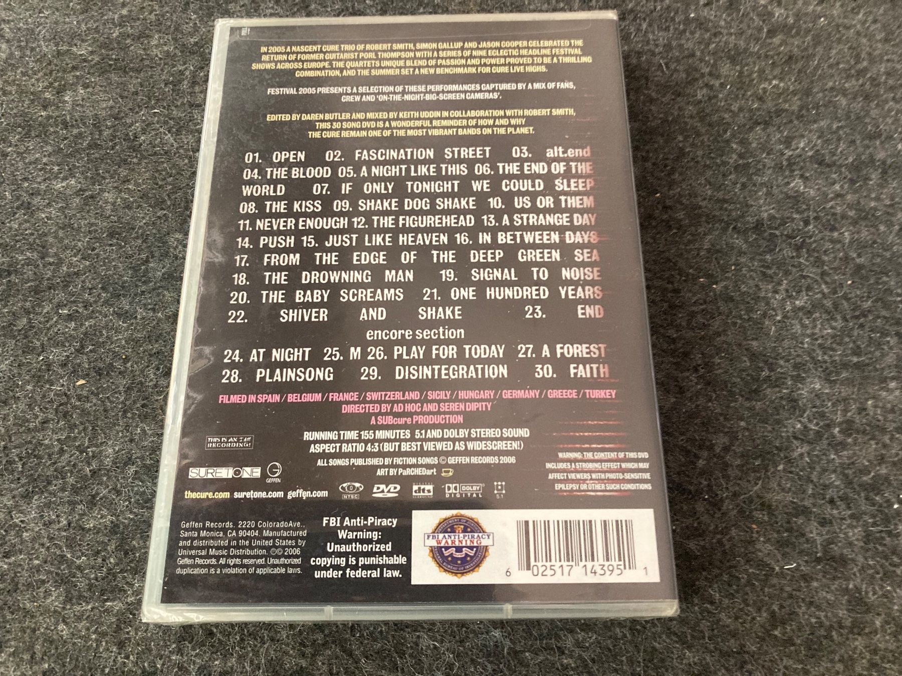 Tutti i DVDs: The Cure - Festival 2005 – Nuovo e nell'imballaggio originale da Fribourg venduto da Karushi 1