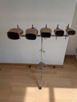 5er-Set Cencerros/Cowbells von Kolberg, inkl. Kombiständer