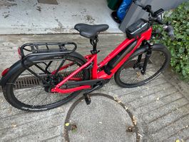 Flyer Upstreet5 7.20 Trapez Gr S rot - glanz 28"