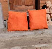 2Sofakissen orange 50x50cm