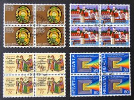 Z 603-606 Satz Sonderpostmarken I/Viererblock ET **/● (1978)