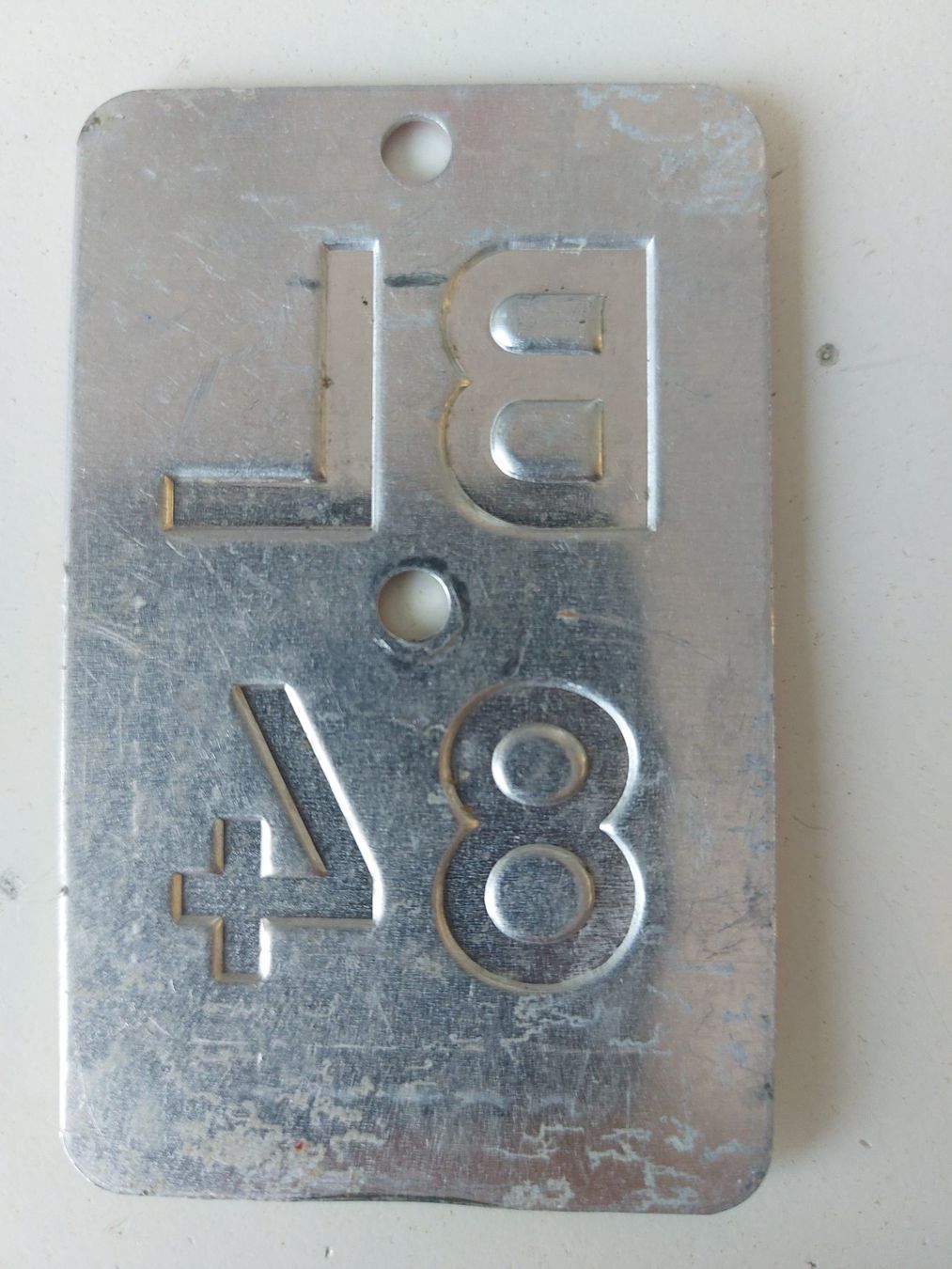 Sachs Insegne: Velonummer BL 84 plaque Velo – Usato da Schenkon venduto da Uhu007 1
