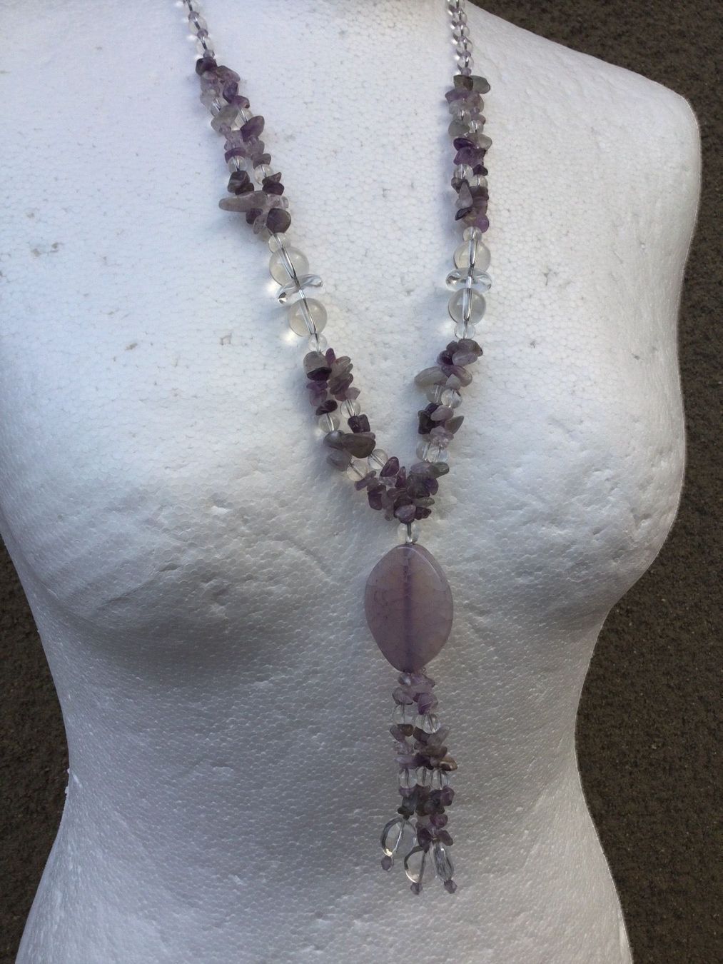 Catenine: Collier sautoir perles Améthystes & Crystal, NEUF – Nuovo e nell'imballaggio originale da Agiez venduto da chouchanelle 6